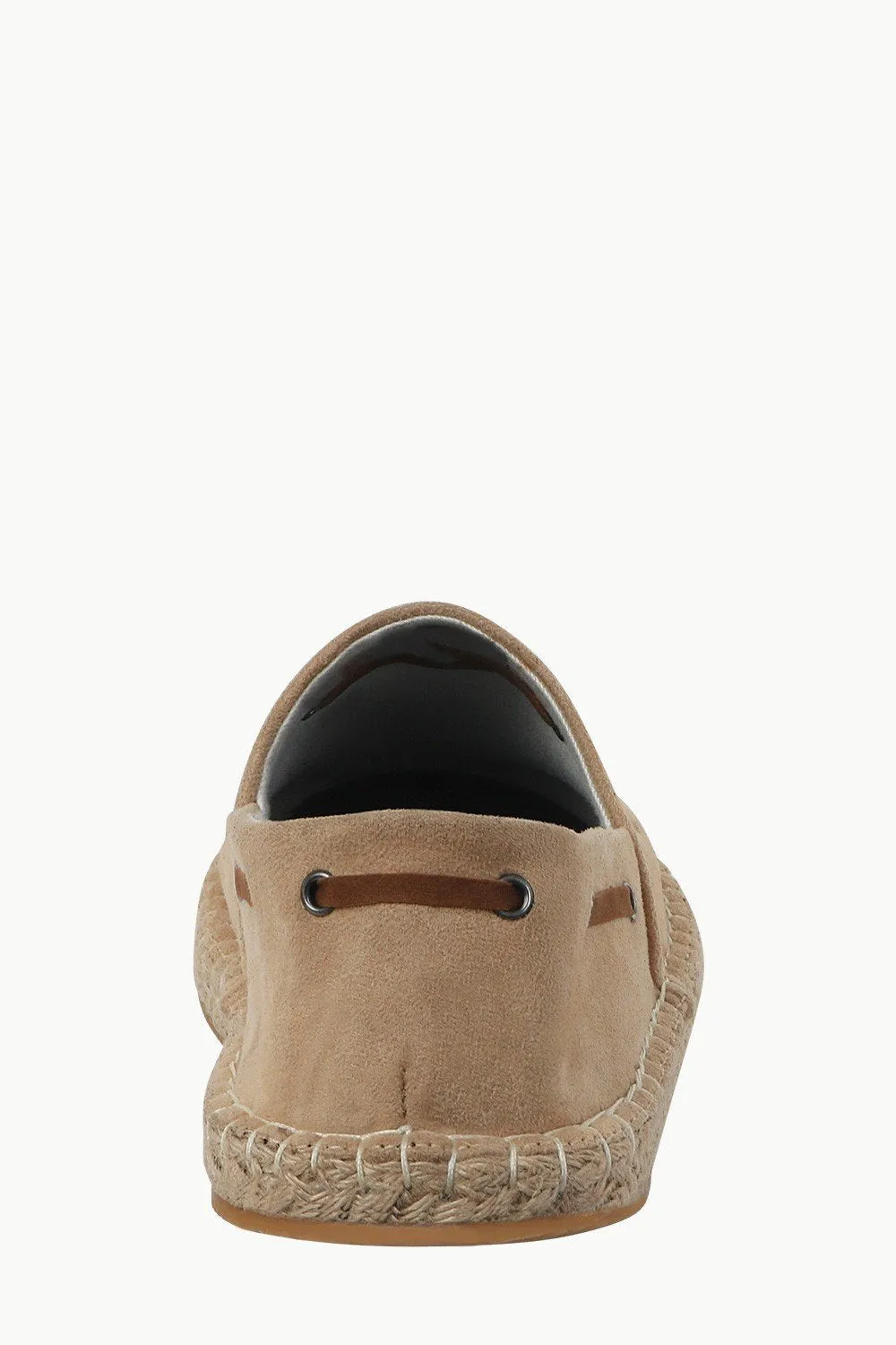 Beige Suede Tassel Espadrilles