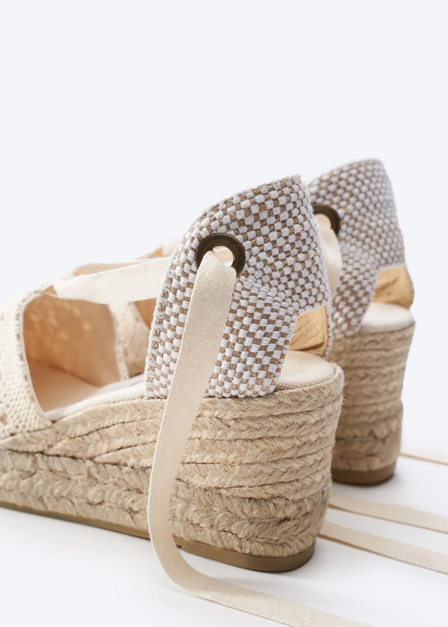 Bisbe Crochet Espadrilles Platforms