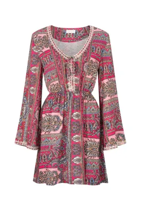 Bohol Style Short Dress in Multi