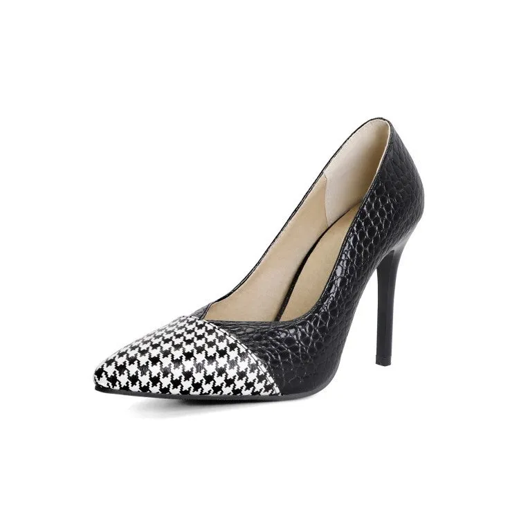 Color Matching Pointed High Heel Shoes