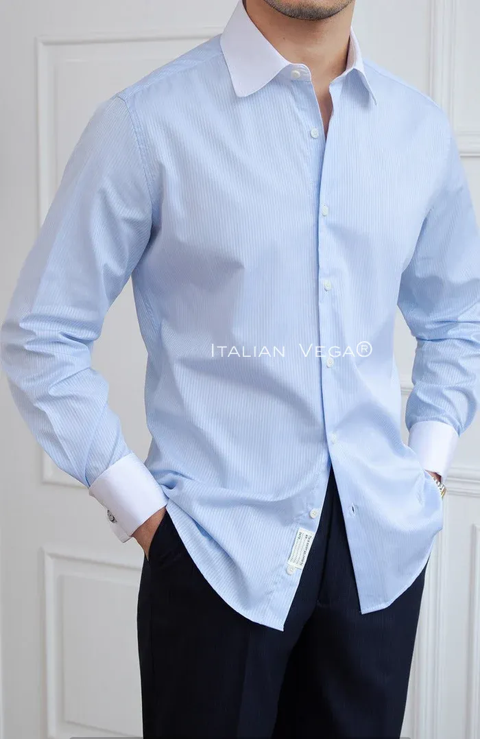 Contrast Office Striped Shirt by Italian Vega®