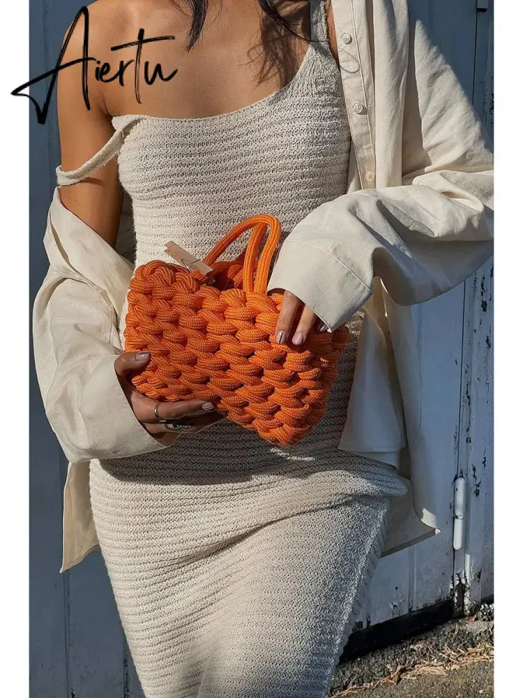 Elegant White Knitted Midi Dress Summer 90s Vintage Spaghetti Straps Wrap Bodycon Dresses Party Beach Backless Sundress
