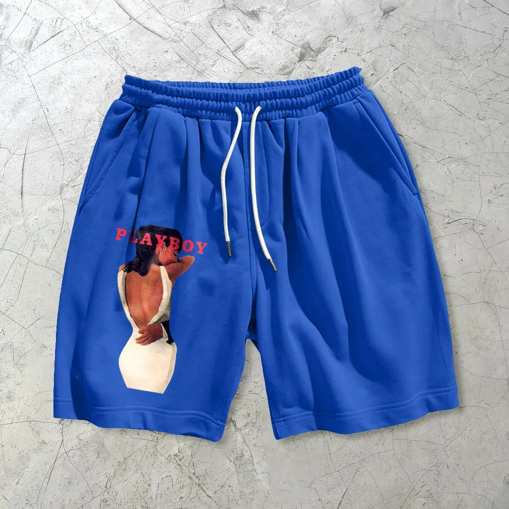 Fashion trend printing casual loose sports shorts