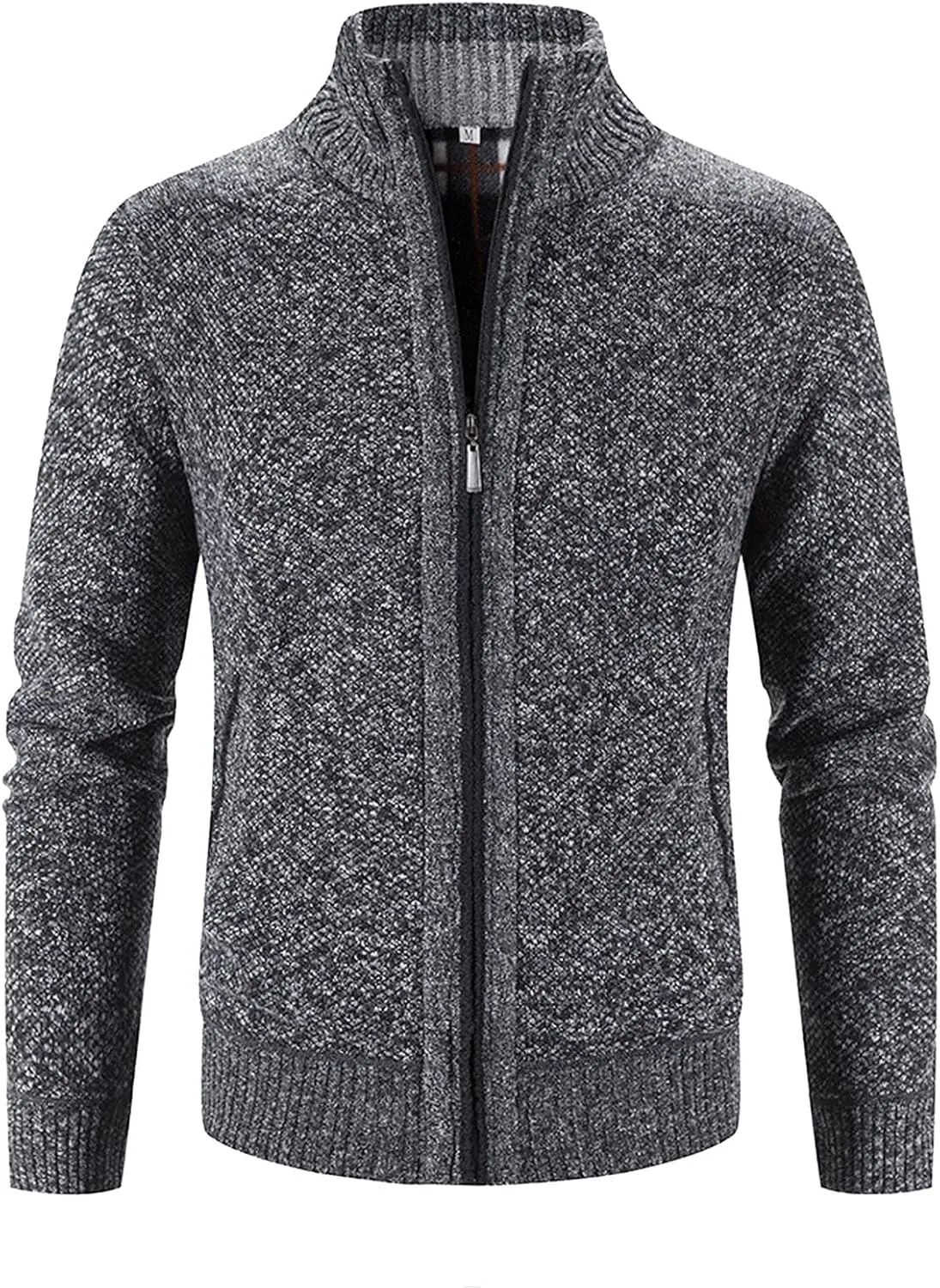 Hoodies for Men, Men's Soft Cardigan Sweater Knit Zip Up Outerwear Fall Winter Fitted Fashion Knitted Sweater