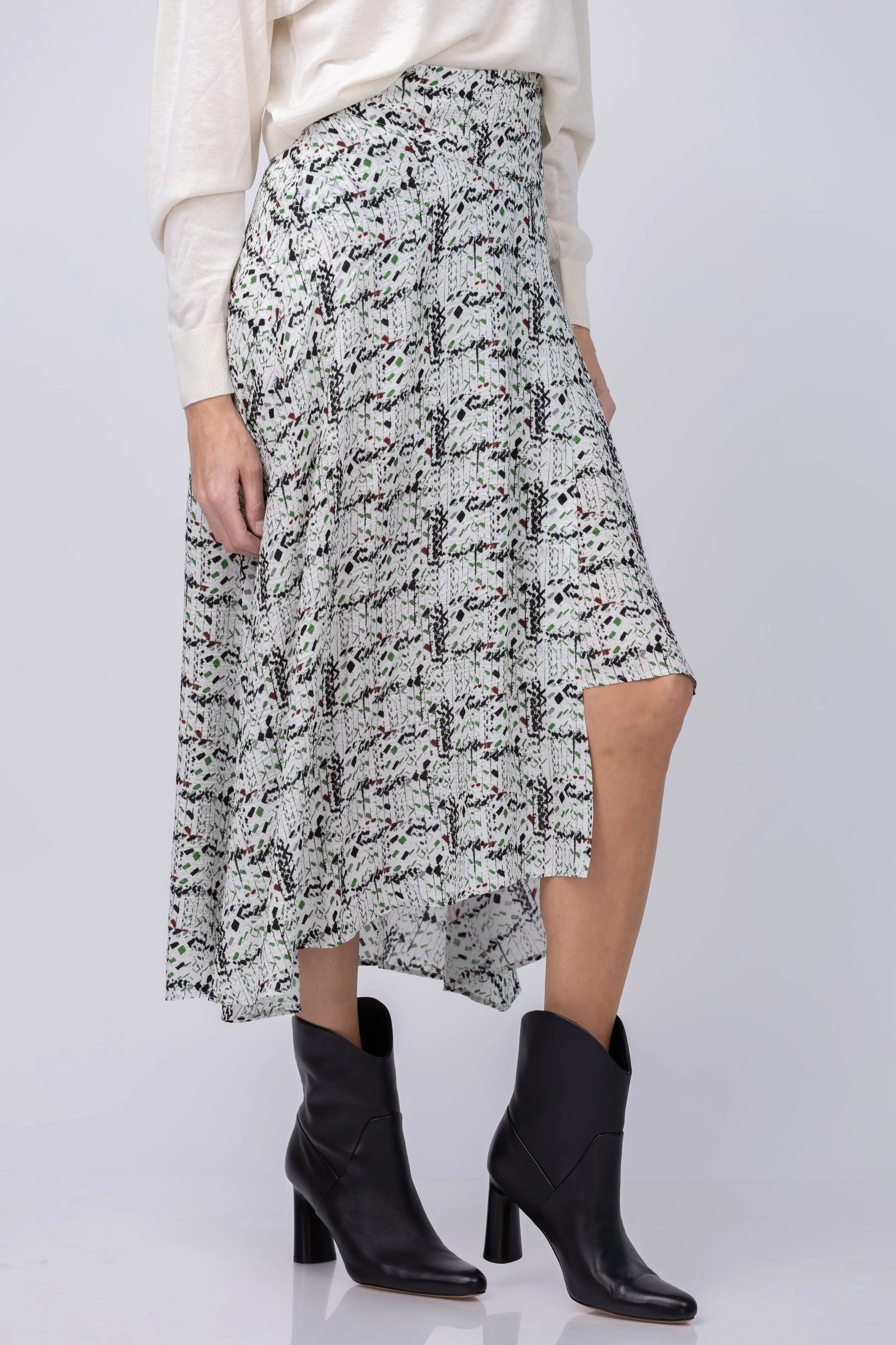 IRO Roseila Skirt in Multico White