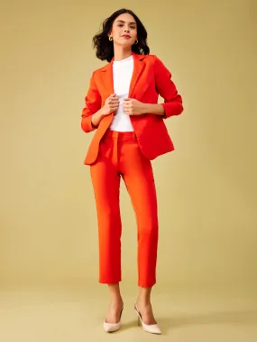 Jacket And Trousers Co-ord Set - Vermilion