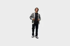 Jordan Cement Print Cardigan (Cement)