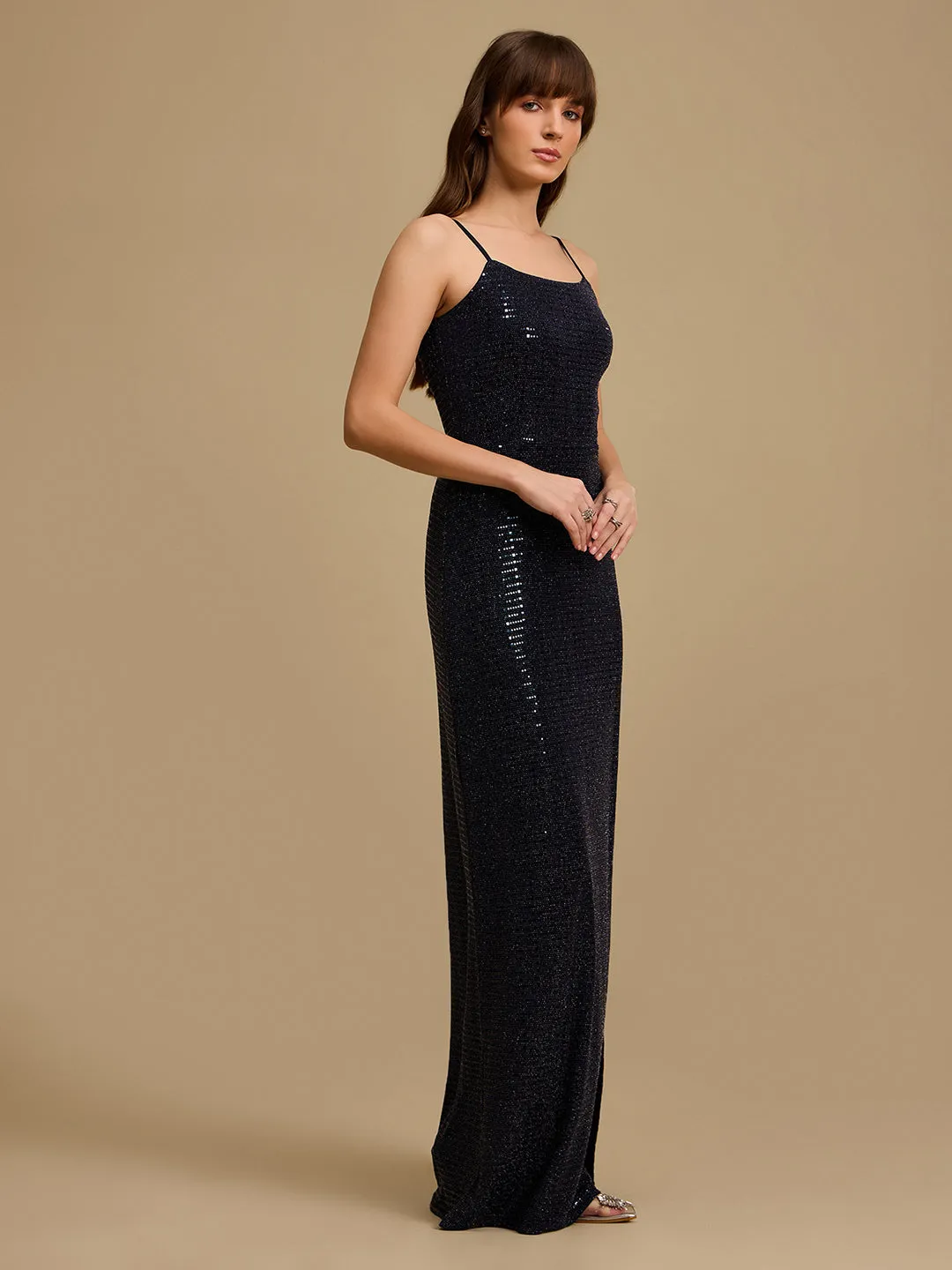 Julie Noddle Strap Maxi Dress