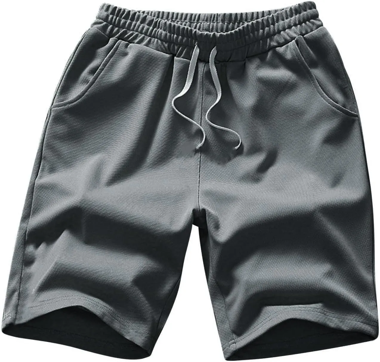 LCMTWX Mens Casual Shorts Drawstring Shorts Waist Solid with Pockets Sports Men's Casual Shorts Shorts for Men Mens Shorts