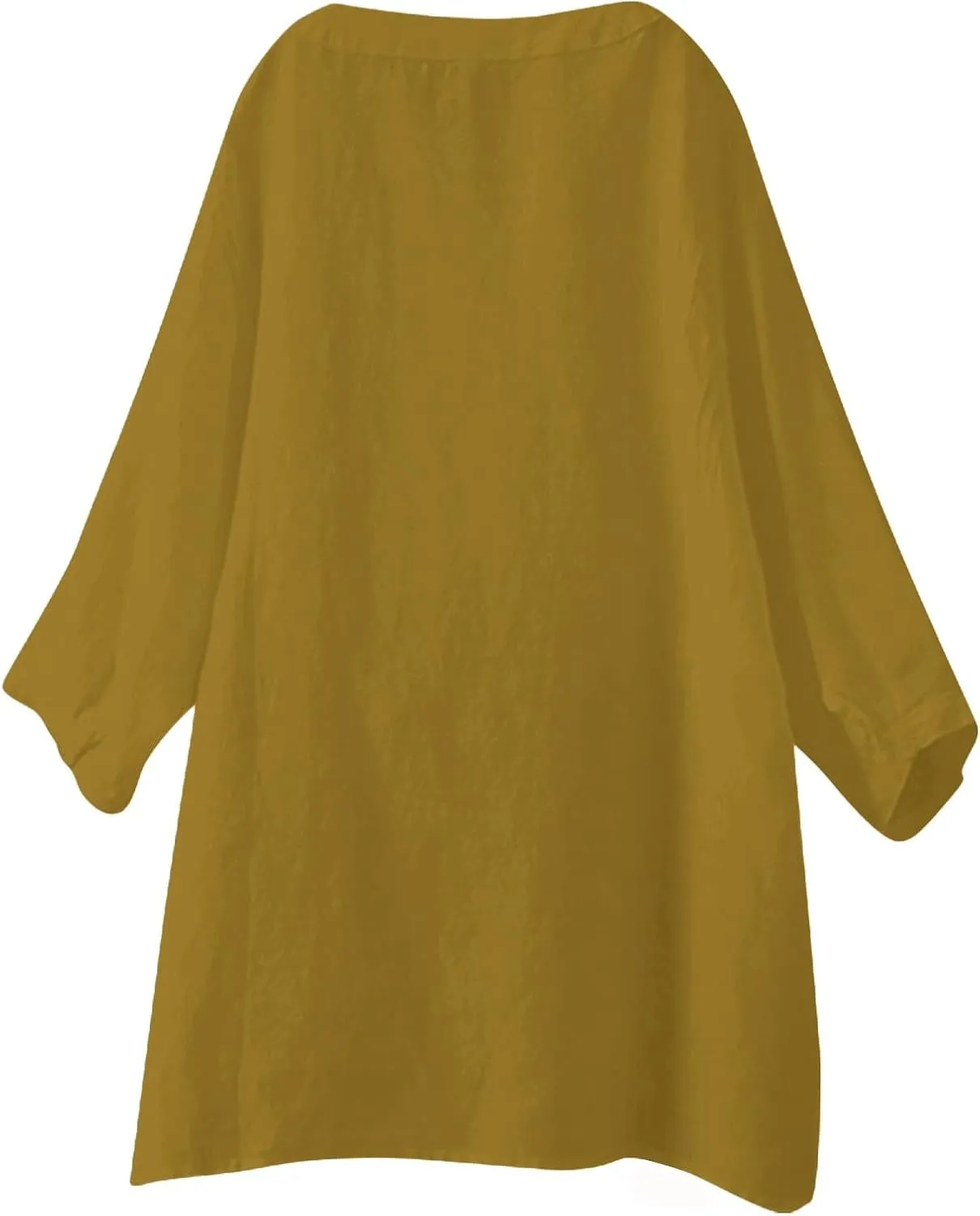 Linen Shirts for Women 2025 Summer Breathable Short Sleeve Tops Casual V Neck Button Tunic Blouses