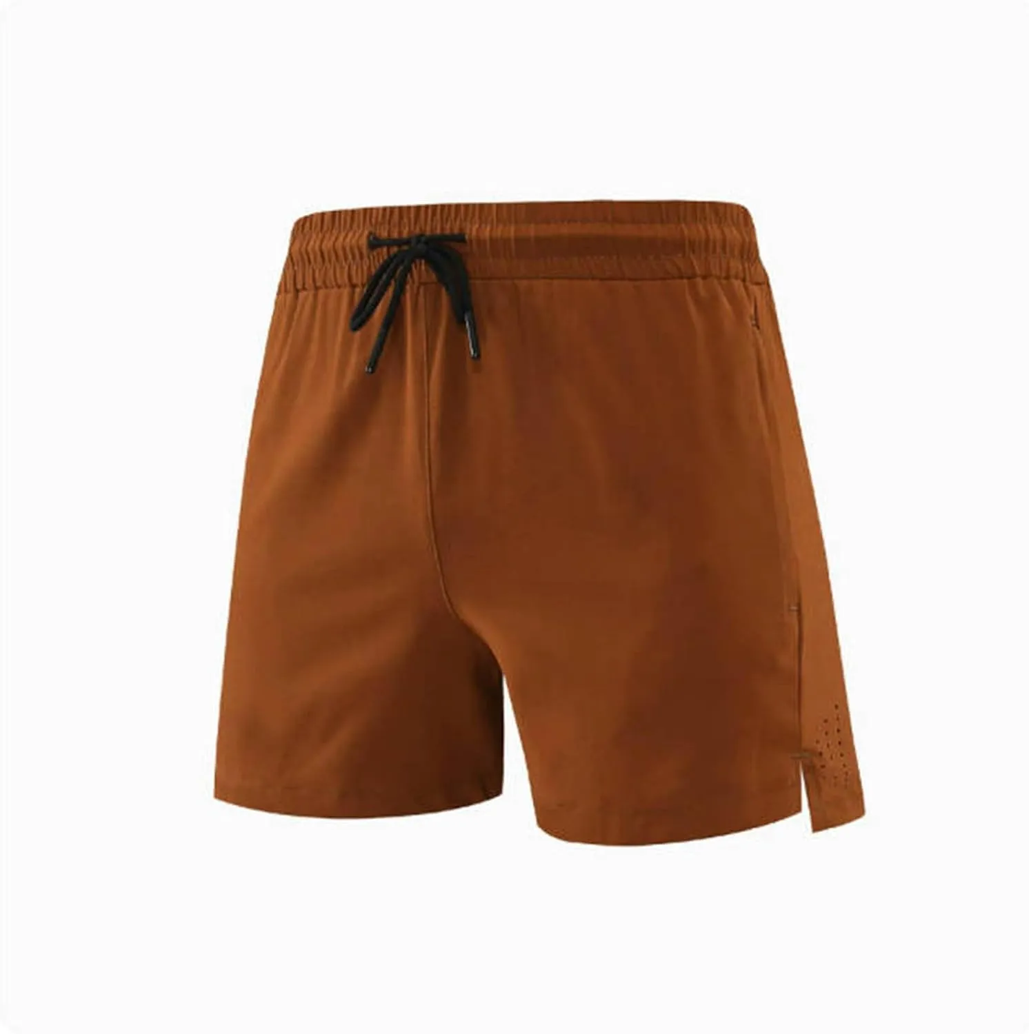 Men Running Athletic Shorts with Pockets Summer Breathable Quick Dry Gym Training Outfits Elastic Waist Beach Shorts