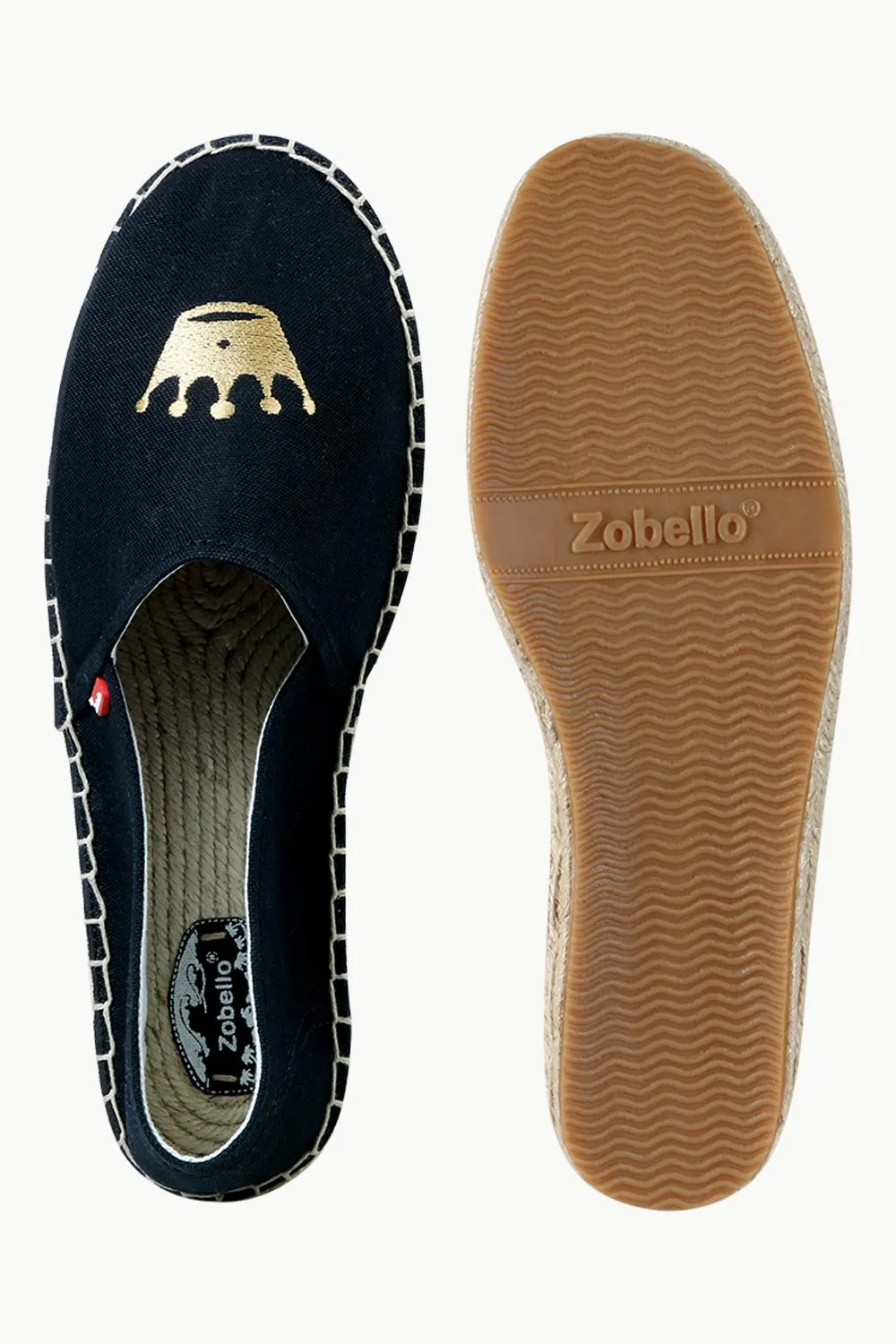 Men's Black Crown Tag Espadrilles