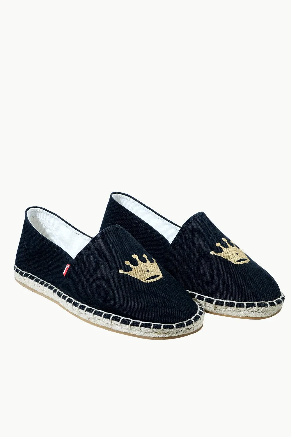 Men's Black Crown Tag Espadrilles