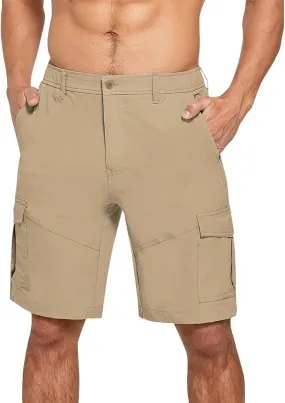 Men's Casual Cotton Linen Shorts Casual Stretch Wide Leg Lounge Shorts Loose Lightweight Summer Beach Shorts with Pockets
