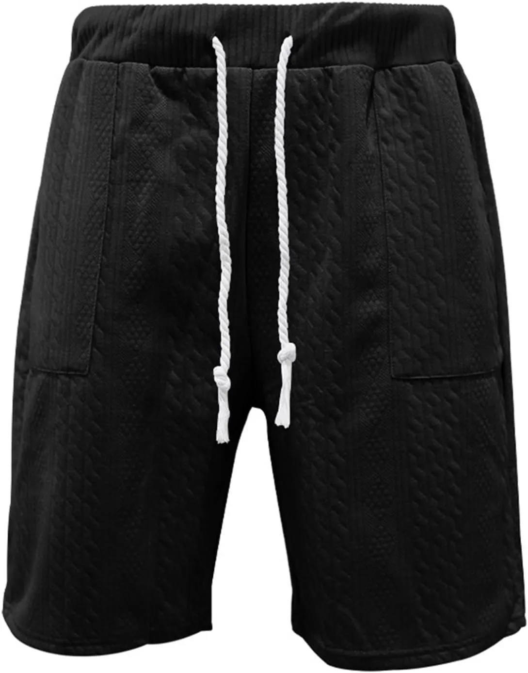 Mens Shorts Casual Straight Fit Cargo Shorts Men's Cotton Relaxed Fit Basketball Shorts Workout Gym Drawstring Shorts