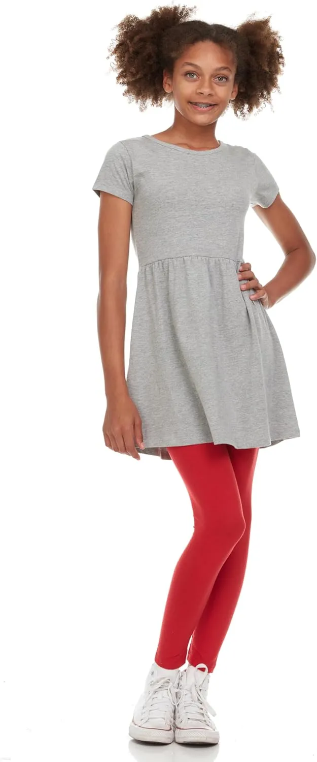 Pink Angel Girls' 2-Pack Short Sleeve Cotton Dresses - Superior Comfort, Breathable, Durable, and Easy Maintenance