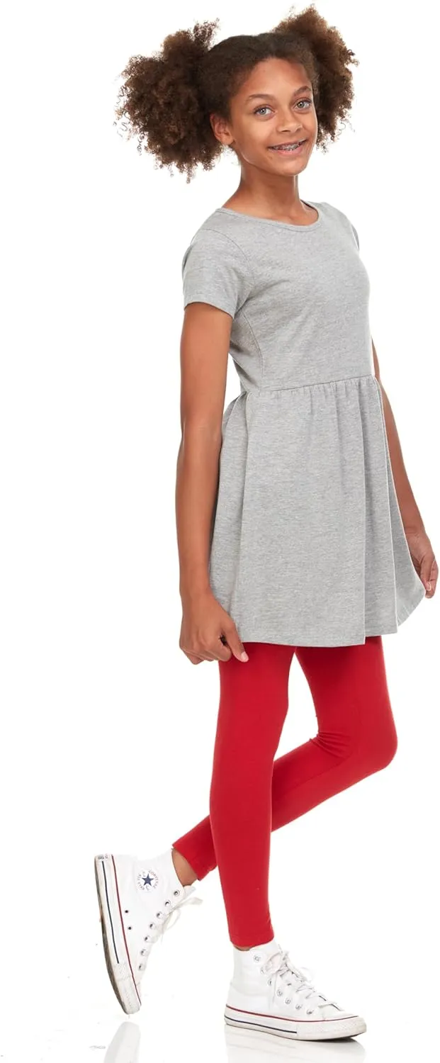 Pink Angel Girls' 2-Pack Short Sleeve Cotton Dresses - Superior Comfort, Breathable, Durable, and Easy Maintenance