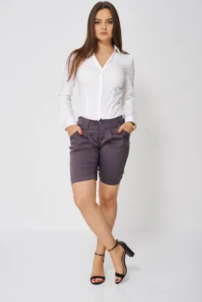 Pleated Front Shorts