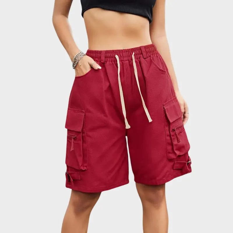 ROCIO - Casual shorts med elastisk midja