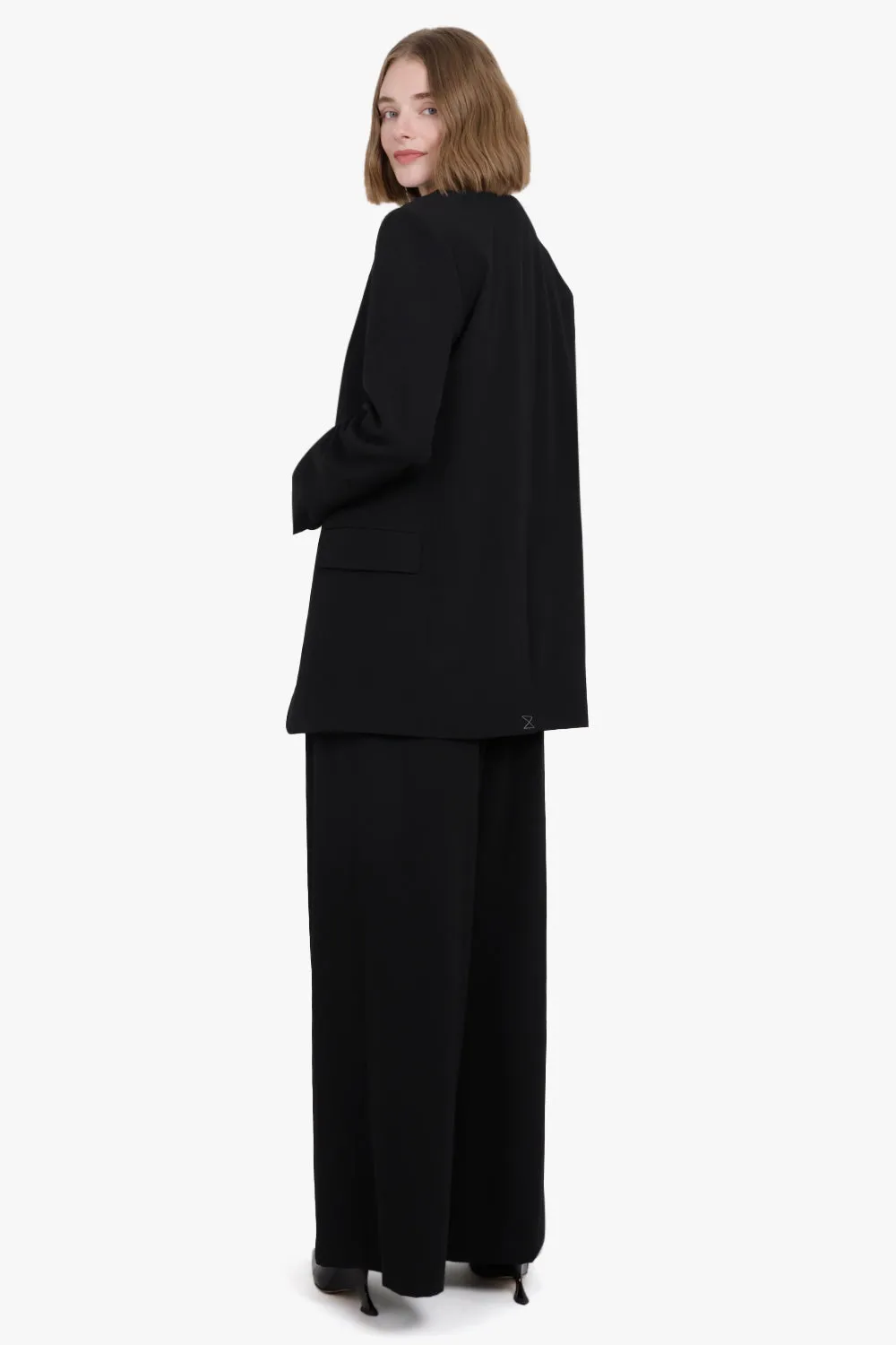 Single Breasted Oversized Blazer | Black