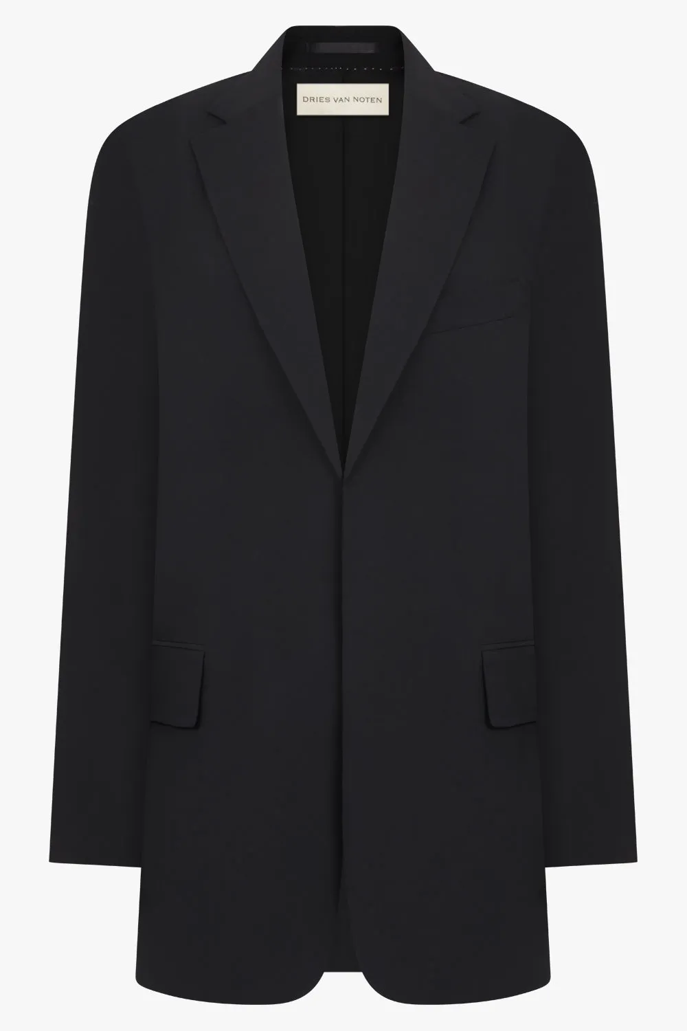 Single Breasted Oversized Blazer | Black