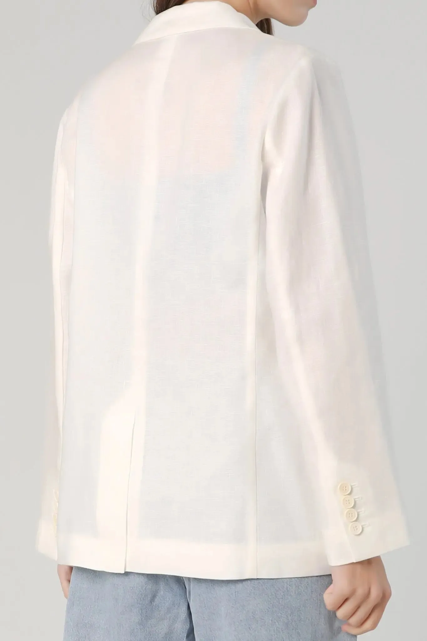 Slim Fit Linen Blazer