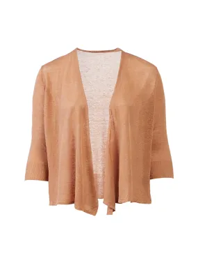 Soft Copper Waterfall Cardigan