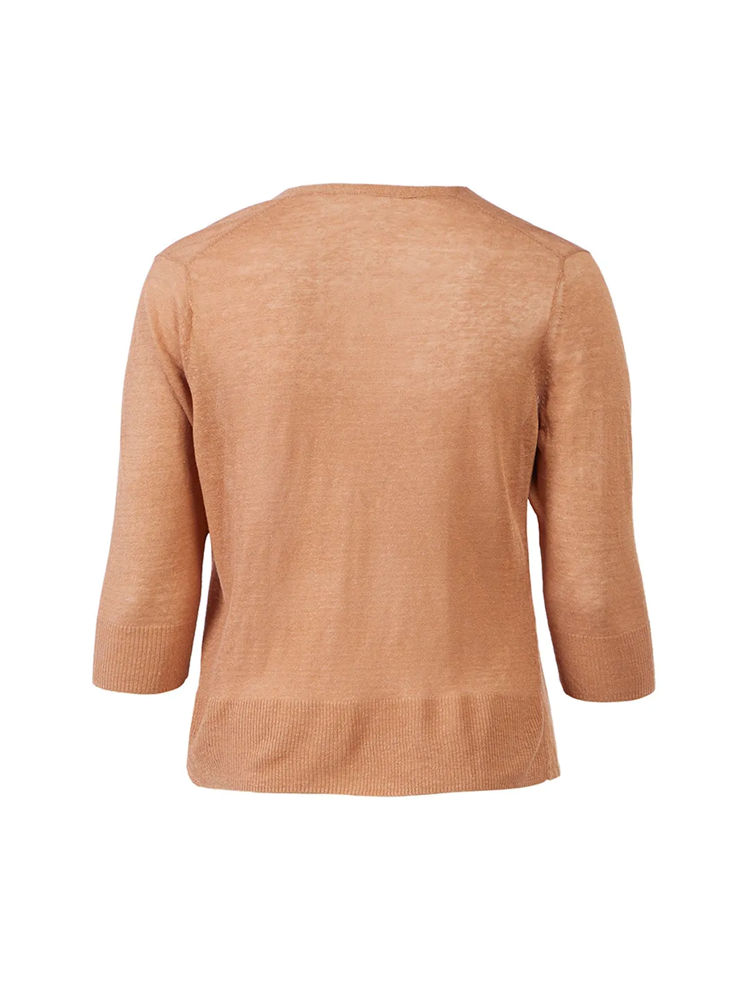 Soft Copper Waterfall Cardigan