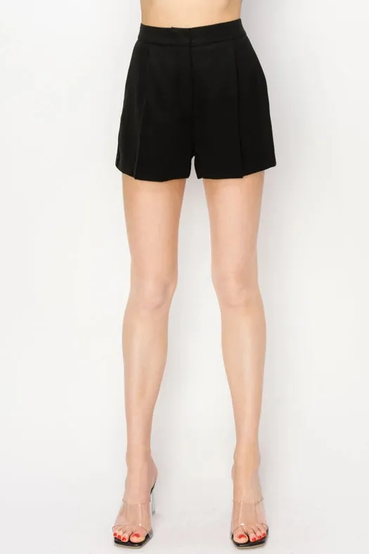 Solid Shorts w/ Zipper