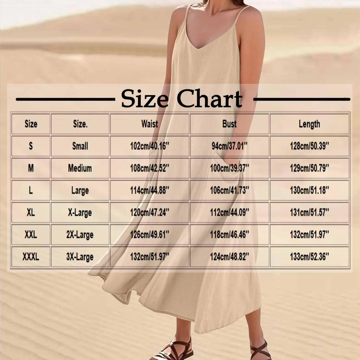 Summer Dresses for Women 2025 Spaghetti Strap V Neck Linen Dress Boho Maxi Dress Loose Casual Sundress with Pockets
