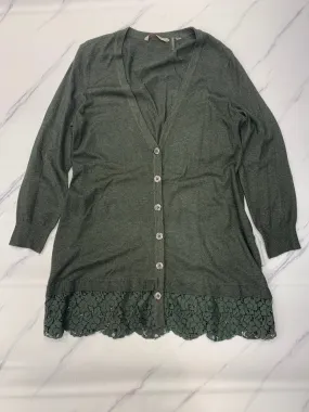 Sweater Cardigan By Soft Surroundings In Green, Size: Xl