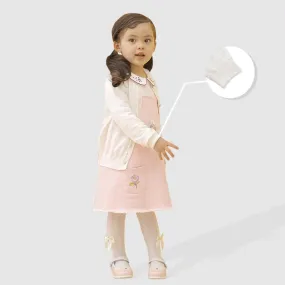 Tenna Teki Baby Girl Cardigan Sweatshirt 100% Cotton Long Sleeve Button Up Soft Toddler Outerwear