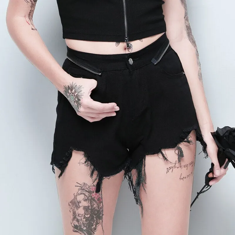 Women's Casual High Waist Denim Shorts