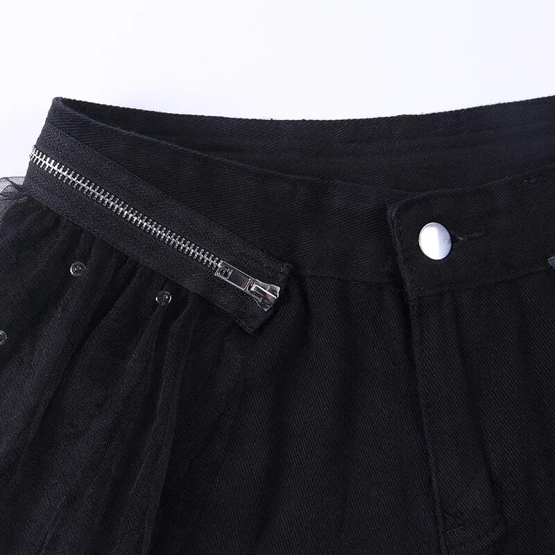 Women's Casual High Waist Denim Shorts