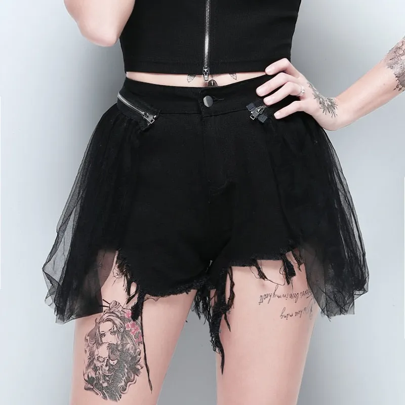 Women's Casual High Waist Denim Shorts