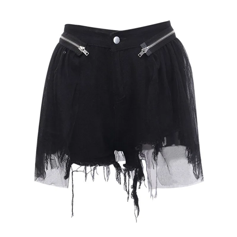Women's Casual High Waist Denim Shorts