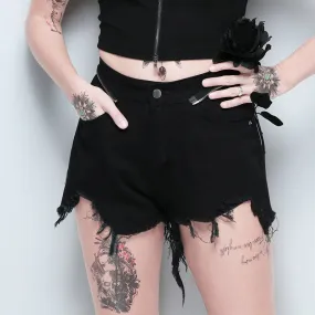 Women's Casual High Waist Denim Shorts
