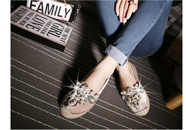 Women's Spring & Autumn Loafers With Pearl