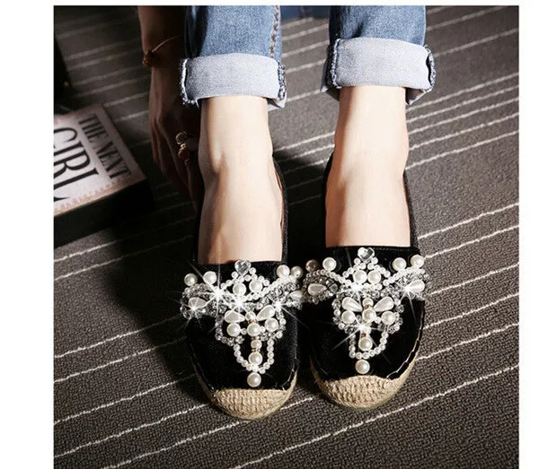 Women's Spring & Autumn Loafers With Pearl