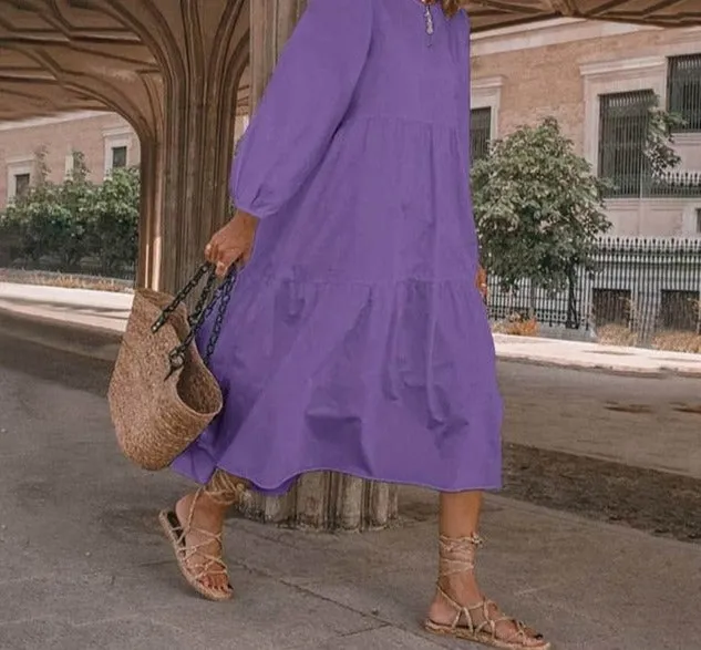 Yeknu Summer O Neck Sundress Women Bohemian Dress Short Puff Sleeve Dresses Elegant Heart Printed Long Vestido Robe Sarafans